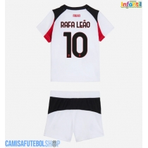 Camisa de time de futebol AC Milan Rafael Leao #10 Replicas 2º Equipamento Infantil 2025-26 Manga Curta (+ Calças curtas)